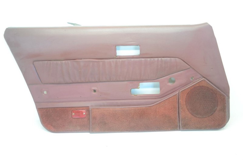 84-86 Nissan 300ZX Z31 2+0 Driver Left Front Red Door Trim Panel Door Card