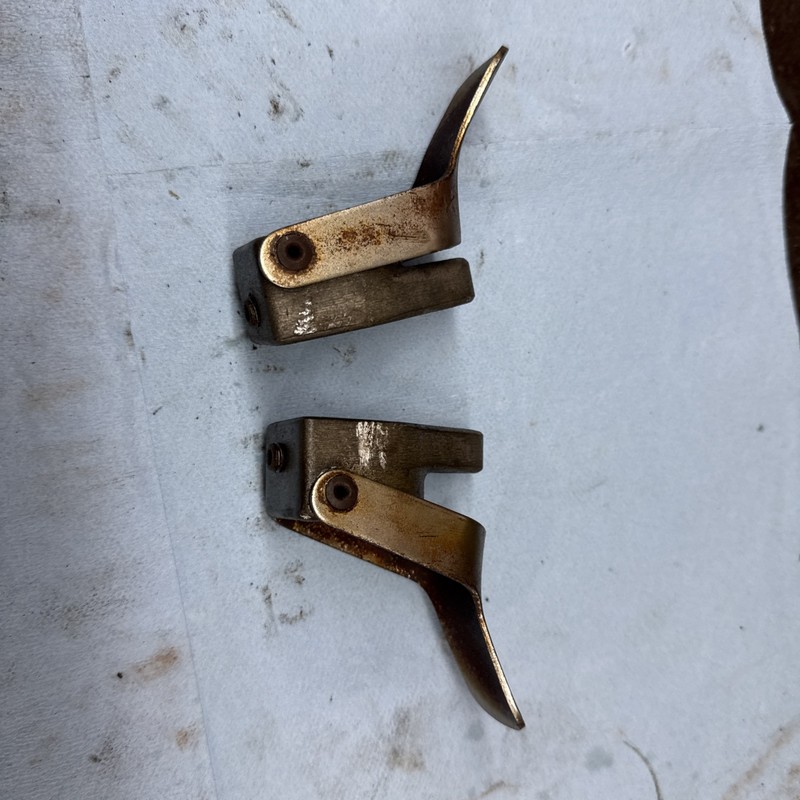 1966 - 1969? Antique Snowmobile Polaris colt handlebar levers, throttle and brak