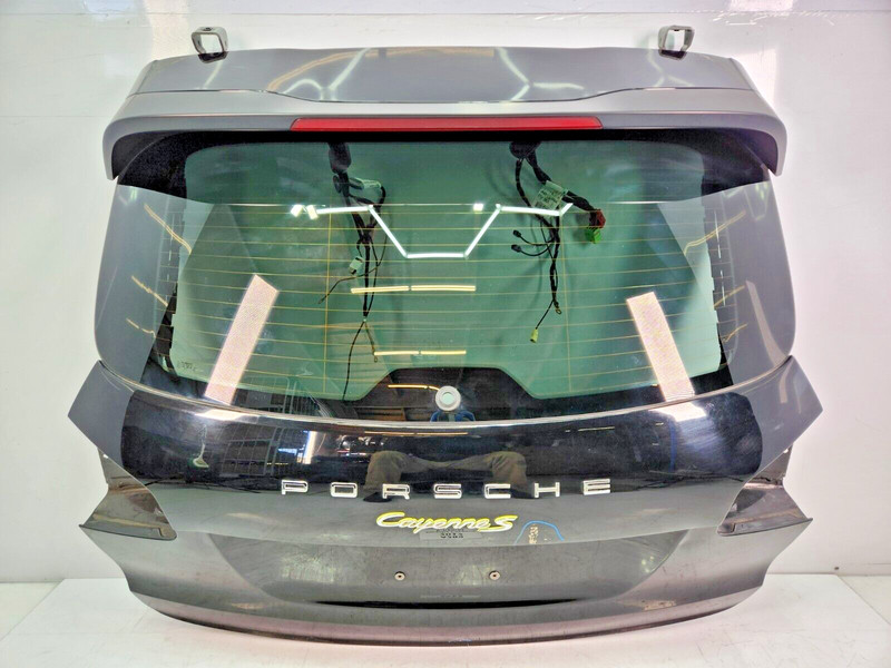 ✅ 15-18 OEM Porsche Cayenne 958 Rear Trunk Lid Hatch Liftgate Black w/ Glass *