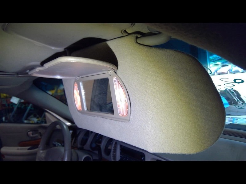 Passenger Right Sun Visor With Illumination Fits 00-05 LESABRE 1638867