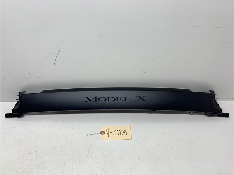 16-20 TESLA MODEL X MX REAR DRIVER SIDE FALCON DOOR TOP TRIM PANEL LEFT 5703 U8