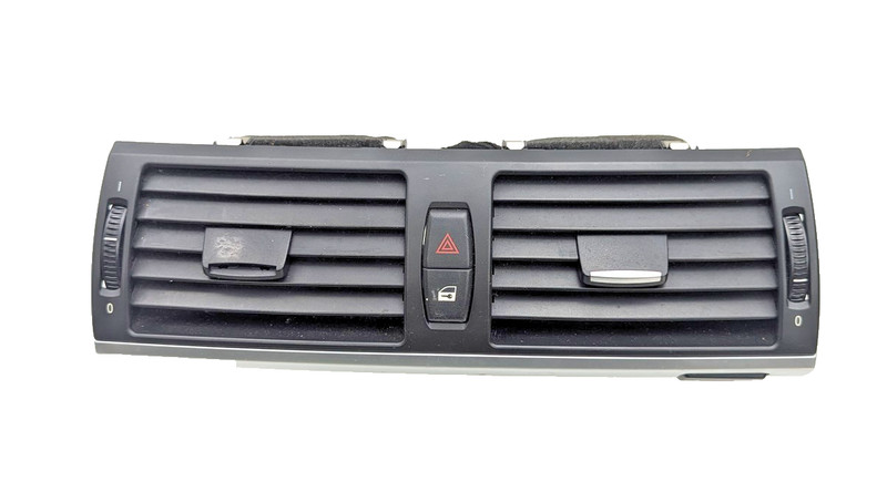 07-14 OEM BMW E70 E71 X5 X6 X5M X6M Dash Center AC Air Vent Grille Hazard Black