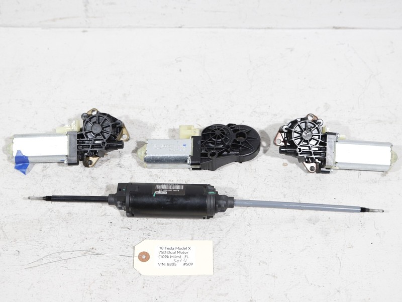 OEM 16-20 TESLA MODEL X FRONT LEFT DRIVER SIDE SEAT ADJUST RECLINE MOTORS SET 4