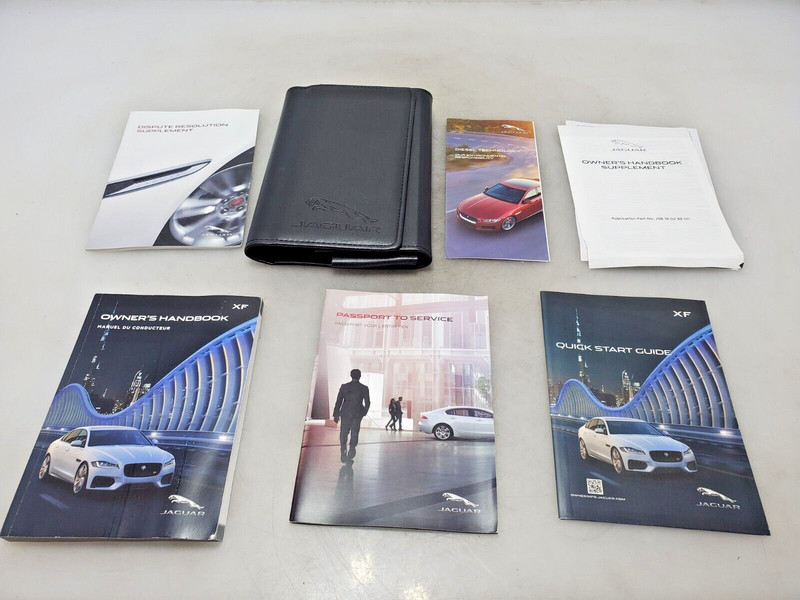 ✅ 2017 OEM Jaguar XF 35t Owners Manual Maintenance Book Wallet SET