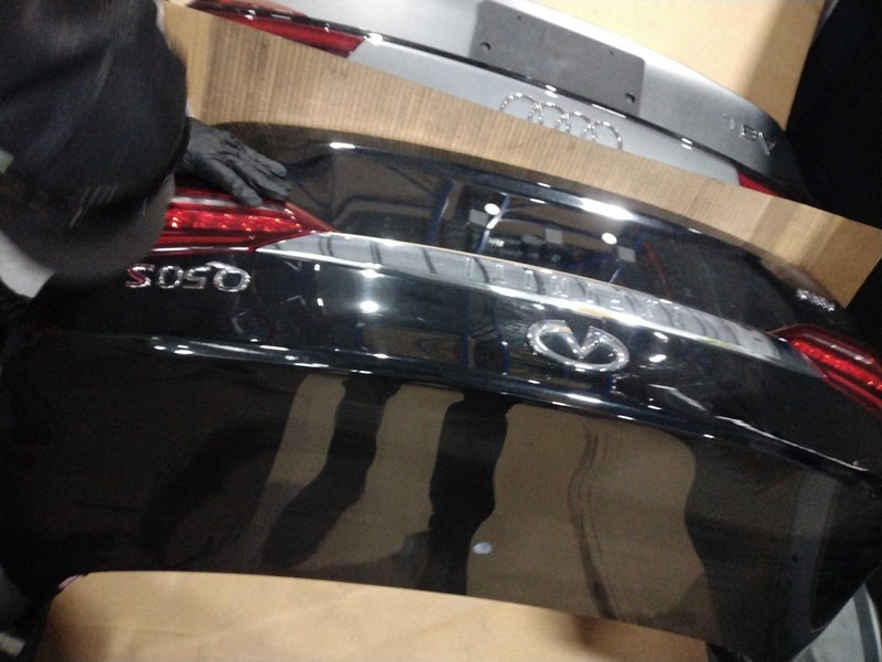 2018 INFINITI Q50 Deck Lid Trunk Lid OEM Black 265506HH3A Used 80K Miles