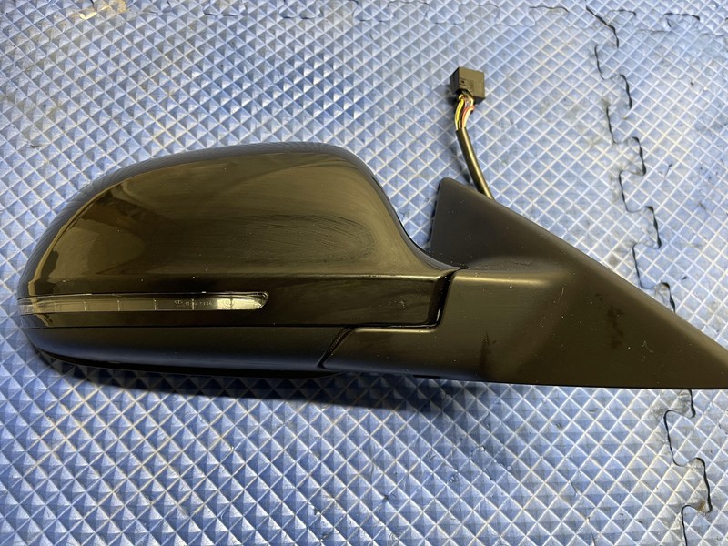 2009-2014 Audi A5 Passenger Right Side Mirror Black Tested Oem 09-14