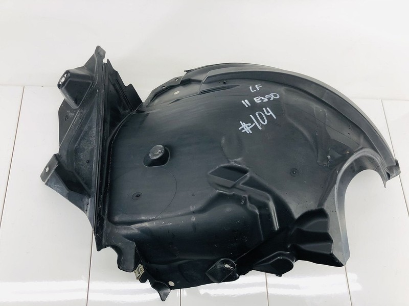 10-16 MERCEDES BENZ E350 FRONT LEFT REARWARD FENDER SPLASH GUARD OEM #104