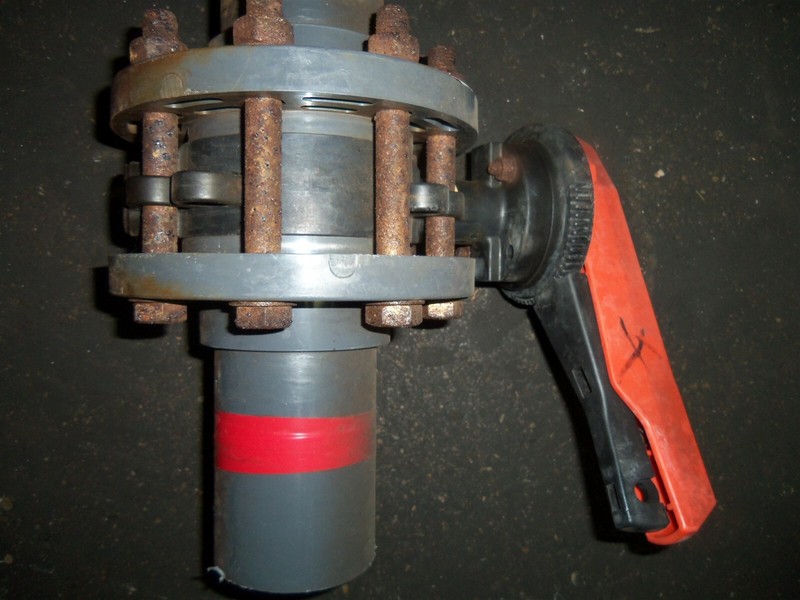Georg Fischer +GF+ Type 567 DN-80 Butterfly Valve Assy "F" *FREE SHIPPING*