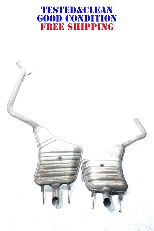 2007 2008 2009 MERCEDES-BENZ S550 EXHAUST MUFFLER LEFT & RIGHT SET OF 2 OEM