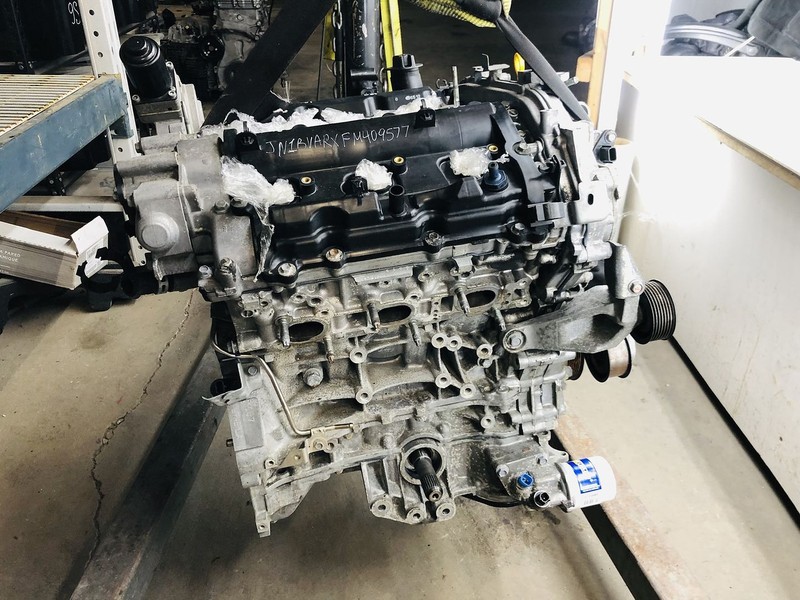 14-15 INFINITI Q50 3.7L V6 DOHC 24V AWD GASOLINE ENGINE VQ37VHR 114K MILES OEM