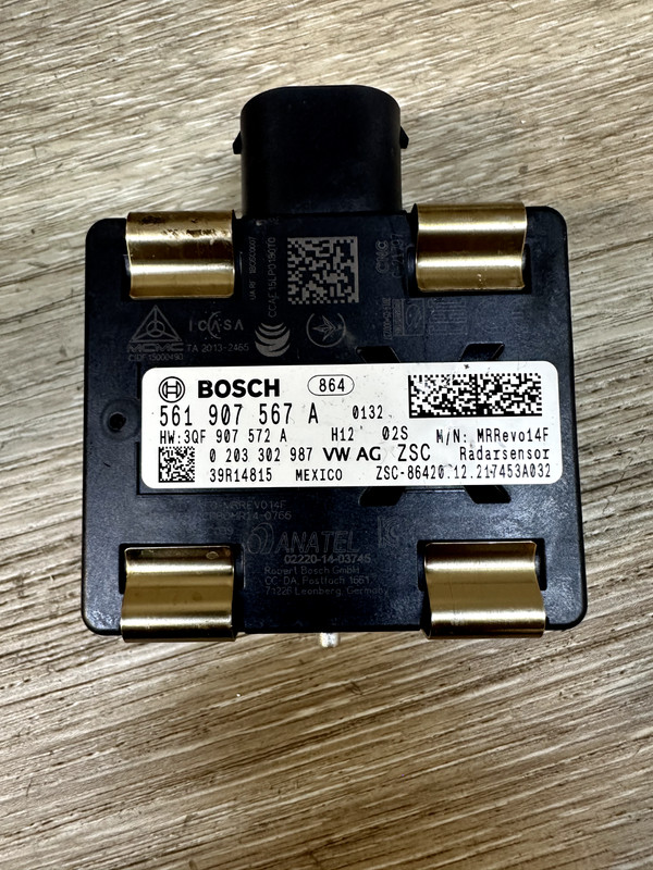 2020-22 VW PASSAT CRUISE CONTROL DISTANCE SENSOR OEM PART # 561.907.567.A