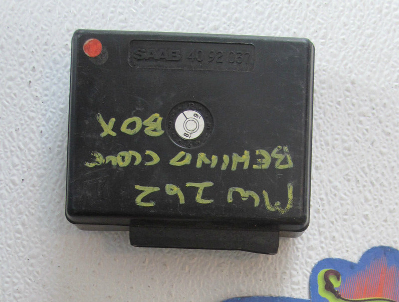 COMPUTER ALARM SECURITY THEFT 4092037 CAR DASH BCM ECM ECU for 1989 89 SAAB 9000