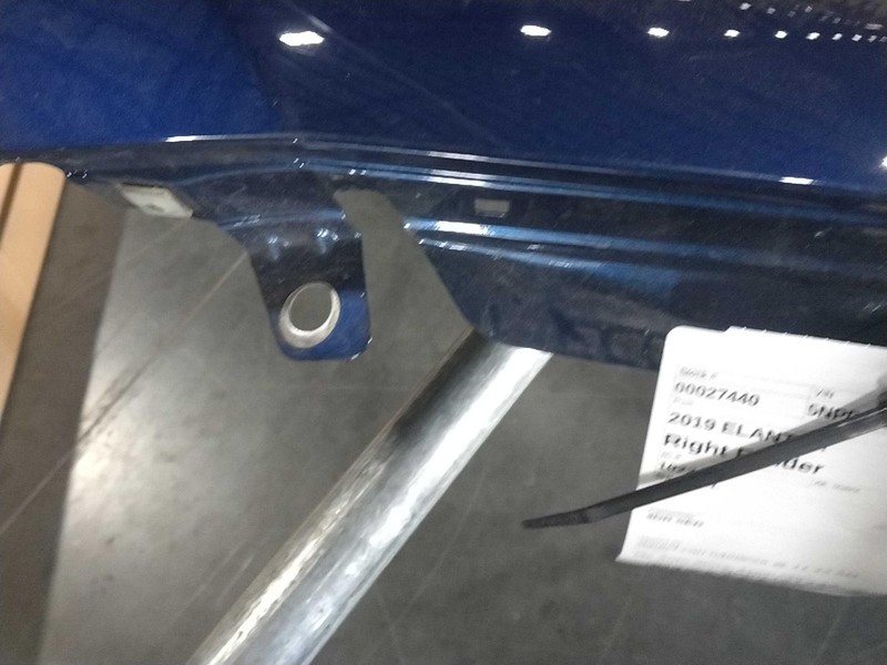 Hyundai Elantra 2019 Right Fender BLUE 677668 1343