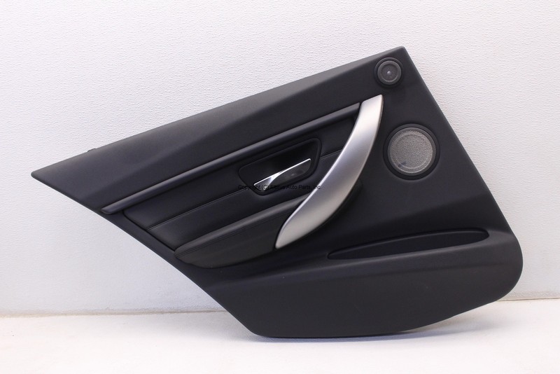 BMW 335xi 2012 2013 2014 2015 DRIVER LEFT REAR DOOR TRIM PANEL BLACK LEATHER OEM
