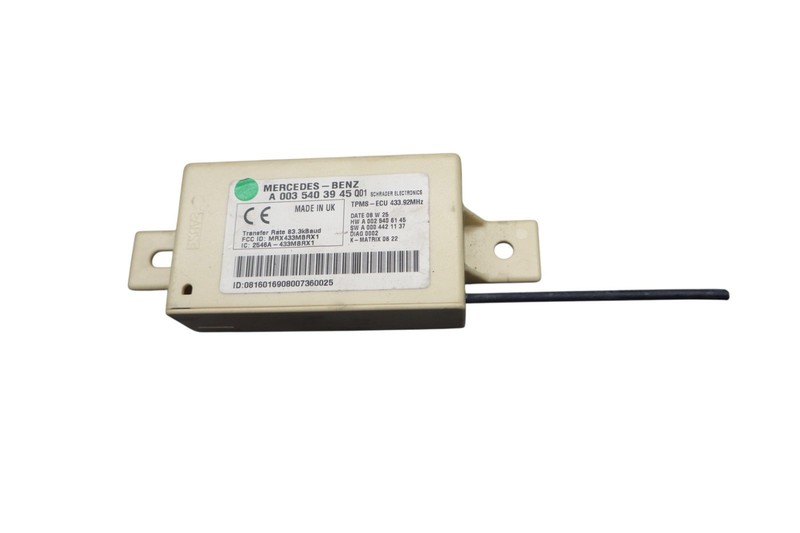 06-09 Mercedes W209 CLK350 Tire Pressure Monitor System TPMS Control Module OEM