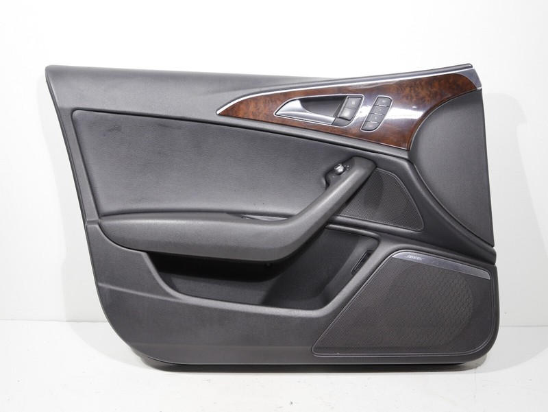 2012-2016 AUDI A6 C7 FRONT LEFT INTERIOR DOOR TRIM PANEL BLACK OEM 🚗 82K