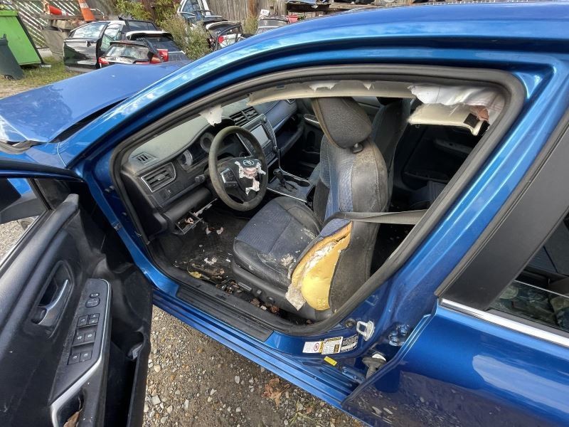 2015-2017 TOYOTA CAMRY LEFT A-PILLAR BLUE PC: 8T7 76K -SE- 50258