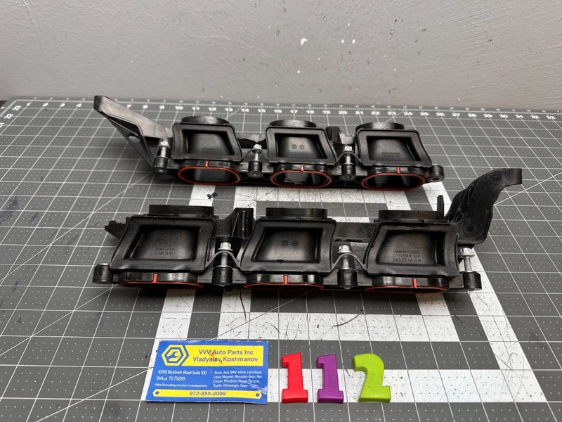 12-18 Mercedes M276 engine LOWER INTAKE MANIFOLD LEFT & RIGHT PAIR OEM