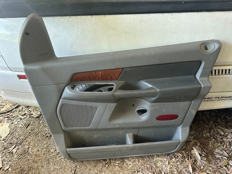 06-08 DODGE RAM 1500 2500 3500 OEM RH FRONT DOOR CARD TRIM PANEL - GRAY