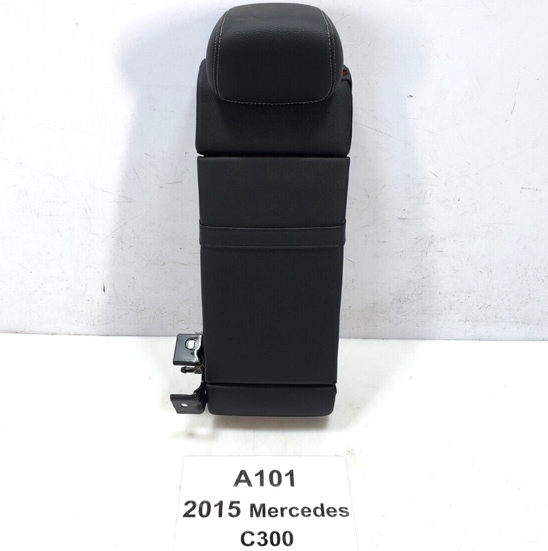 ✅ 2015-18 OEM Mercedes W205 C300 Rear Center Upper Seat Armrest Black Anthracite