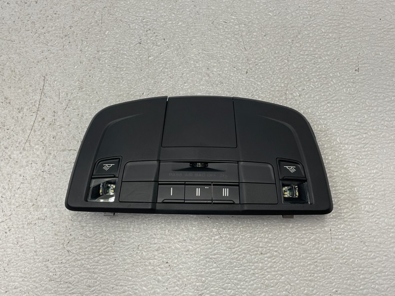 2012-2016 Porsche 991 911 Overhead Dome Light Lamp Switch Panel Black 1569 OEM