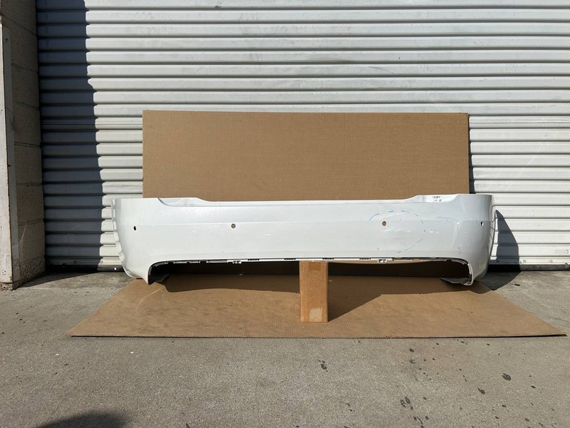 ✅16-21 Tesla Model S Rear Bumper Cover White OEM w/dent snd scratches