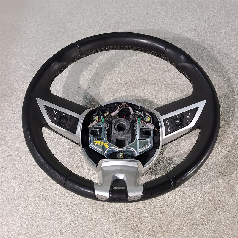 10-11 Camaro Ss Leather Wrapped Oem Steering Wheel Manual Trans Aa7478