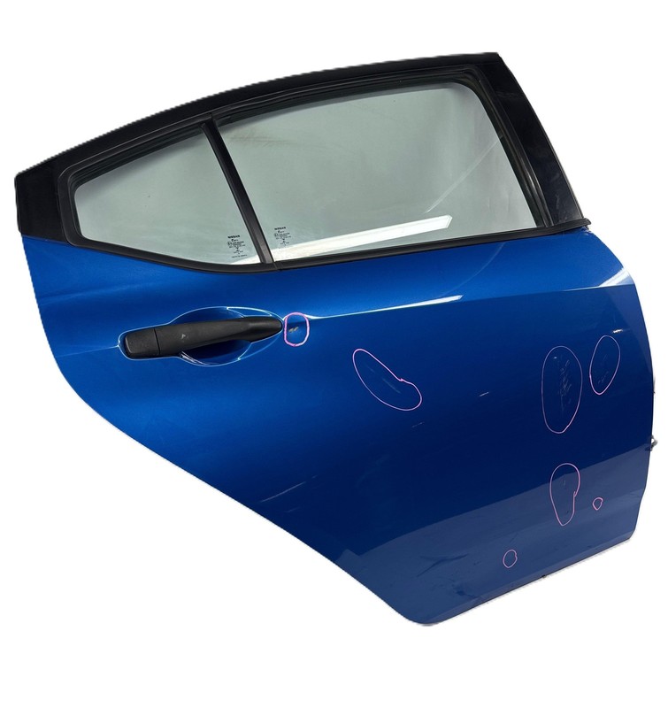 2020-2024 Nissan Versa S RH Passenger Rear Door Assembly Blue W/ Panel Glass