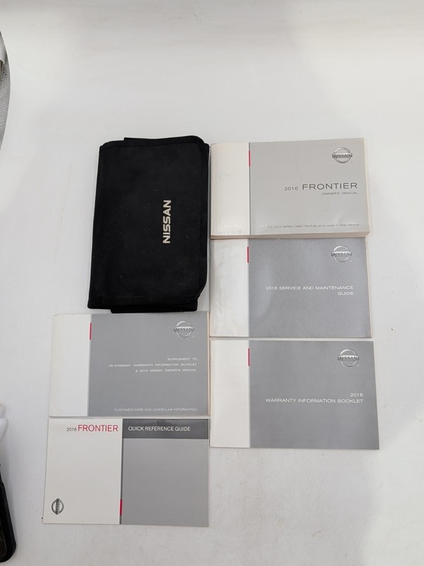 2016 NISSAN FRONTIER OWNERS MANUAL QUICK REFERENCE GUIDE W CASE