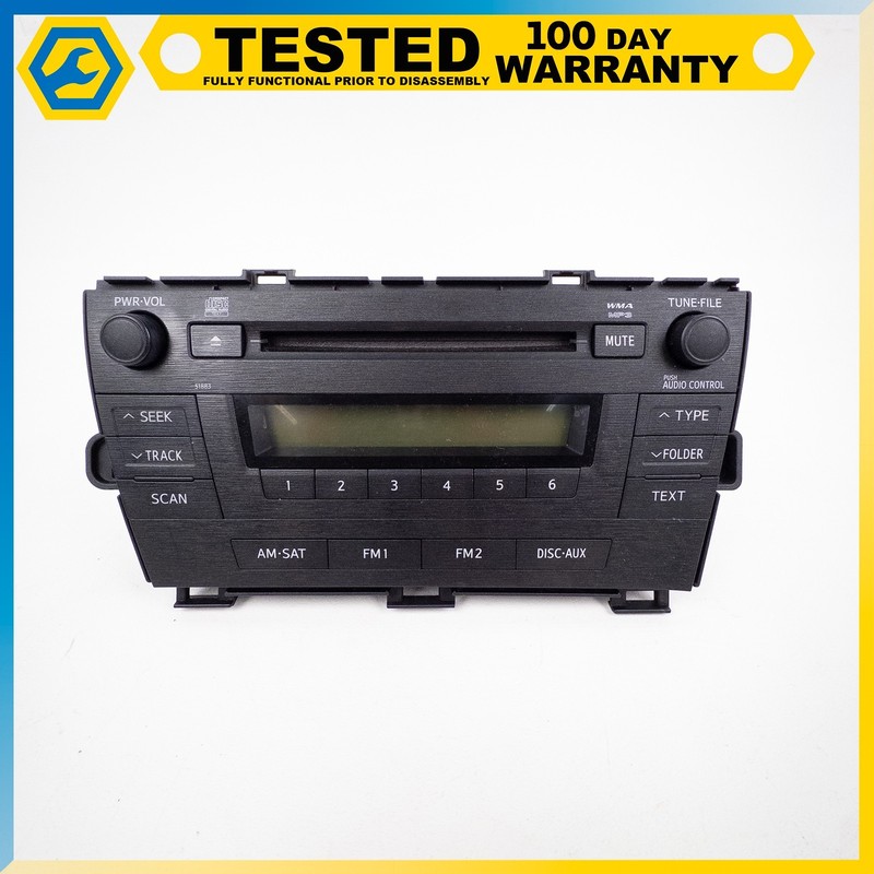 11-15 TOYOTA PRIUS RADIO STEREO RECEIVER AUX DISC CD PLAYER OEM