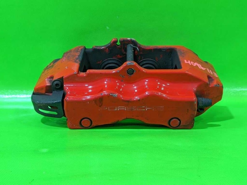 04-10 CAYENNE DRIVER LEFT REAR RED BRAKE CALIPER 14.09" BREMBO OEM 4096-113