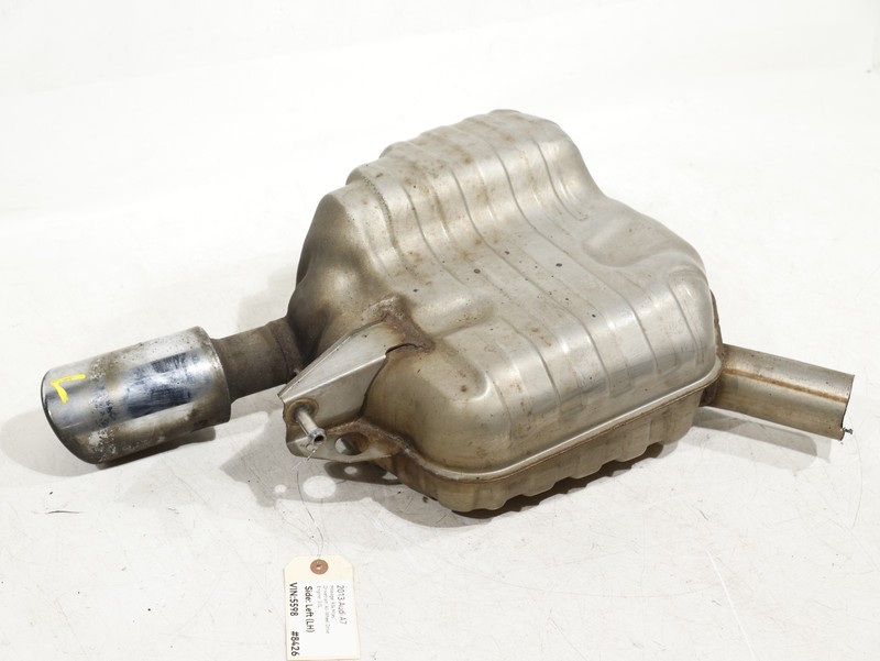 2012-2018 AUDI A7 4G8 Quattro 3.0L Rear LEFT Exhaust Muffler & Tail Pipe OEM 93K