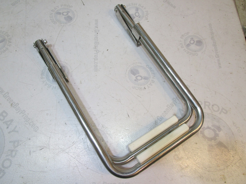 1993 Sunbird Eurosport 190 Slide Out Ladder 2 Step Stainless Steel Telescoping