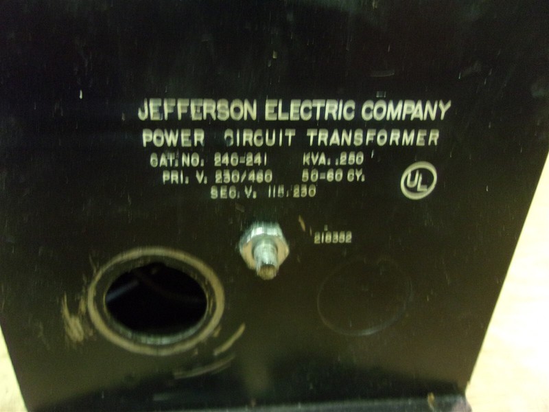 Jefferson Electric 240-241 230/460V Transformer *FREE SHIPPING*