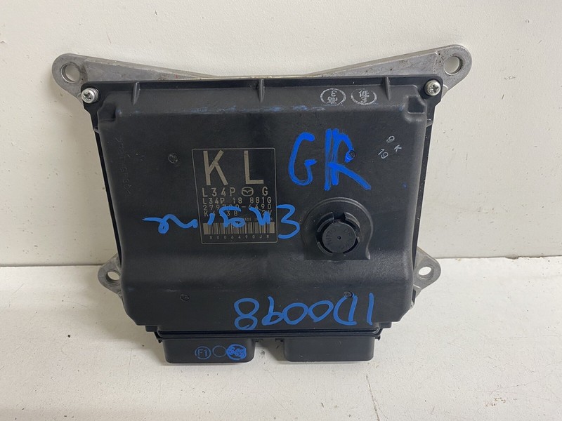 2007-2009 Mazda 3 2.3 Manual M/T NON-TURBO Ecu Ecm L34P 18 881 G Engine Computer