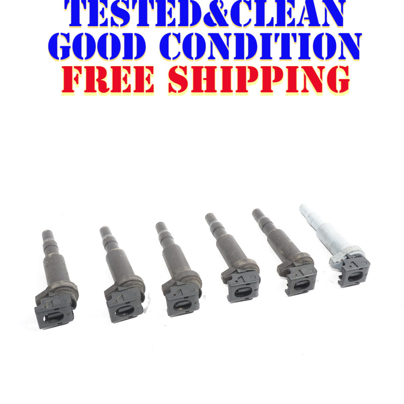 08 09 10 BMW 528Xi E60 IGNITION COIL 7594937 SET OF 6 OEM