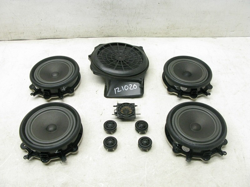 04-08 AUDI B7 A4 SEDAN FRONT REAR LEFT RIGHT DOOR TWEETER SPEAKER SET OEM 121020