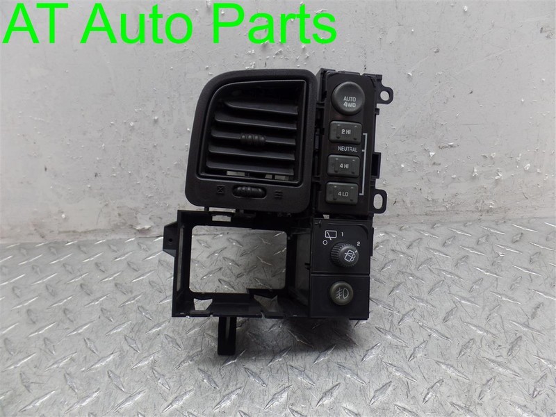 2002 CHEVROLET TAHOE WIPER SWITCHES W/AIR VENT 15034164