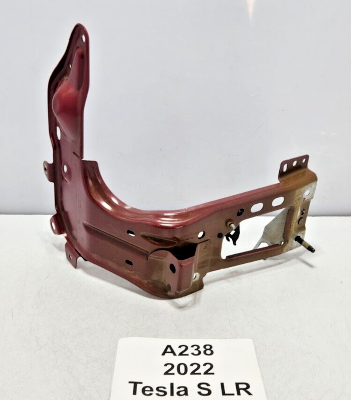 ✅ 21-23 OEM Tesla Model S Front Left Driver Inner Panel Shotgun Bracket Red