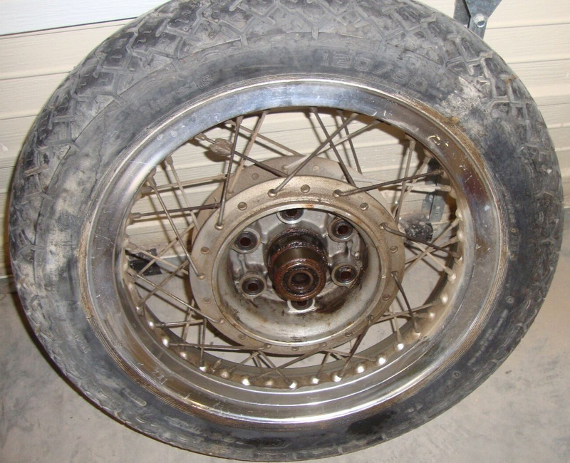 1975 Honda Goldwing GL1000 GL 1000 GL1 Rear Wheel Rim Tire 120/90-17 17" Back