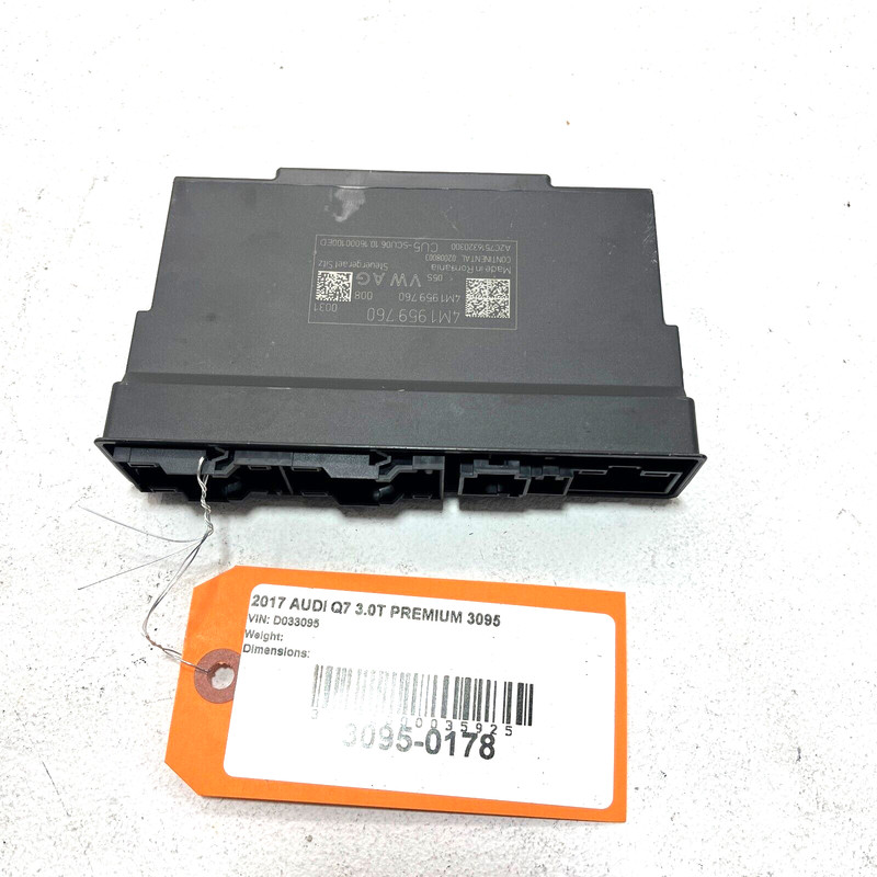 2017 - 2019 AUDI Q7 FRONT RIGHT PASSENGER SEAT COMPUTER CONTROL MODULE UNIT OEM