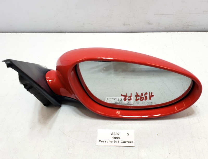 ✅ 1997-2005 OEM Porsche Carrera 911 996 Right Passenger Door Exterior Mirror Red