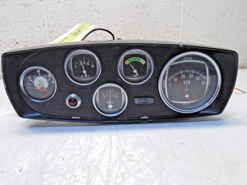 O1 Mercruiser Gauge Panel Boat RPM Oil Volts Temp 84-63445 84-63765