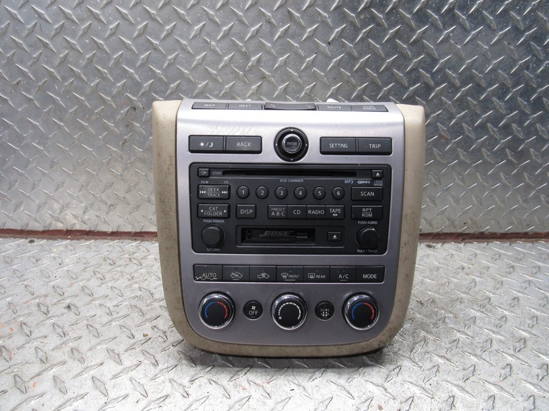 06 07 NISSAN MURANO TEMERATURE CONTROL AM/FM RADIO RECEIVER CD PLAYER 28188-CC20