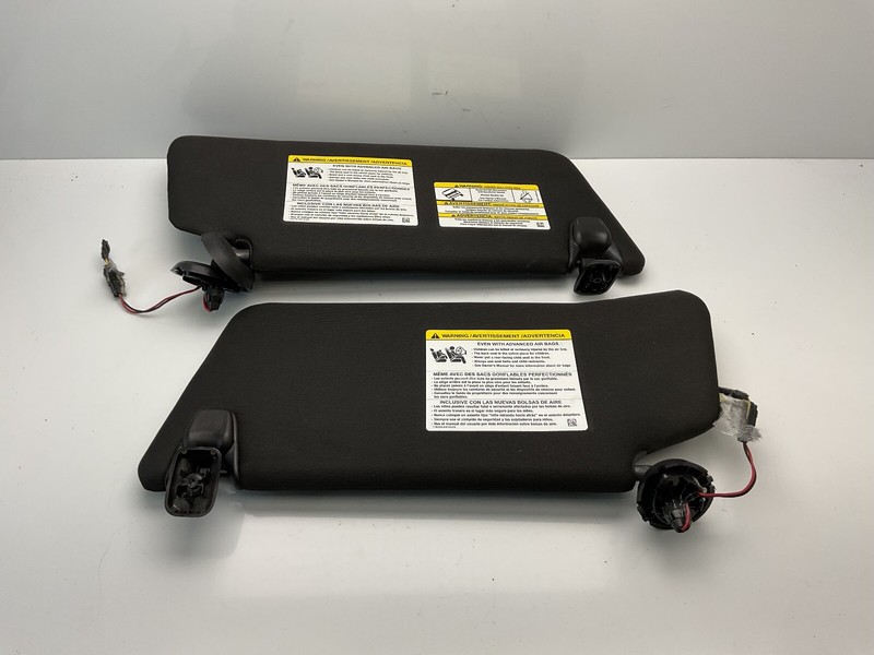 2011-2019 FORD EXPLORER FRONT RIGHT AND LEFT SIDE HEADLINER SUNVISOR BLACK OEM
