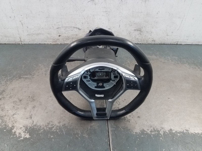 2012 Mercedes Benz AMG C 63 Leather Steering Wheel / Column #0967 G4