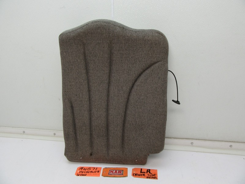 CAVALIER SEDAN LEFT SIDE REAR BACK SEAT UPPER TOP L LH LR TAN NEUTRAL CLOTH