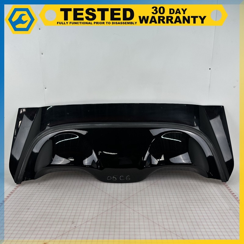 05-13 Corvette C6 Convertible REAR FOLDING DECK LID Black 41U OEM