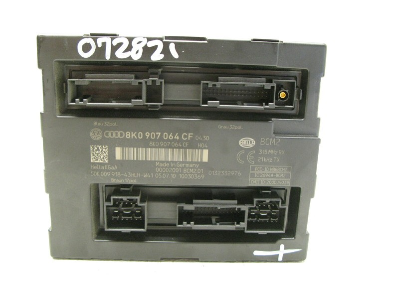 08-12 AUDI 8T A5 S5 RS5 A4 BODY COMFORT CONTROL MODULE UNIT OEM 072821
