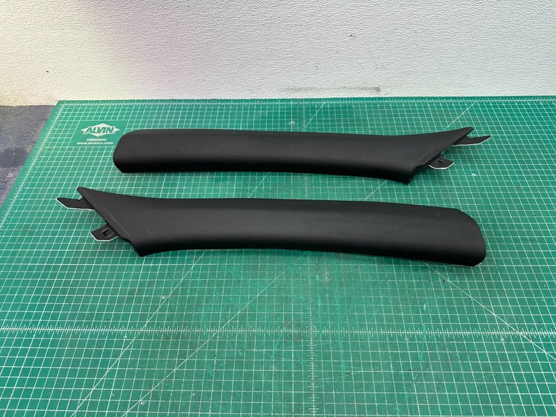 18-23 KIA STINGER - FRONT LEFT & RIGHT SIDE A PILLAR TRIM COVER PANEL PAIR OEM